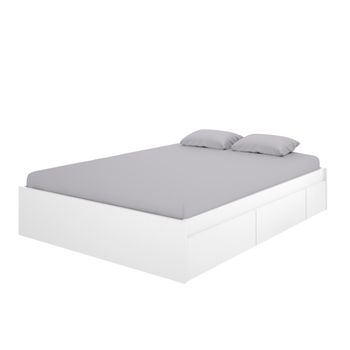 Cama Doble Life Blanco Mate 140x190/200 