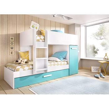 Cama tren convertible en litera juvenil Move