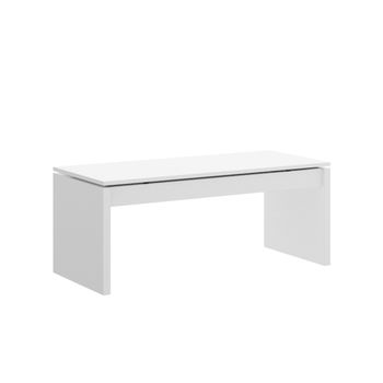 Odin - Mesa Centro Elevable Madera Maciza, Acabado Encerado, Patas Color  Blanco. Medidas: 100x50x47 Cm con Ofertas en Carrefour