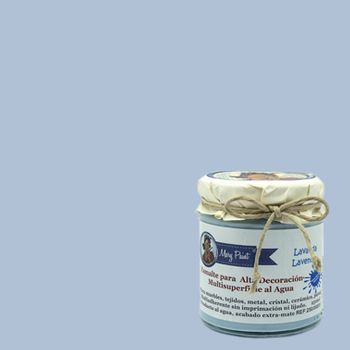 Pintura Muebles Al Agua Multisuperficie Acabado Mate Azul Lavanda 250 Ml Mary Paint