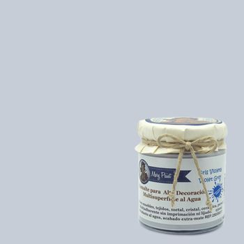 Pintura Muebles Al Agua Multisuperficie Acabado Mate Gris Violeta 250 Ml Mary Paint