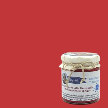 Pintura Muebles Al Agua Multisuperficie Acabado Mate Rojo Toscana 250 Ml Mary Paint