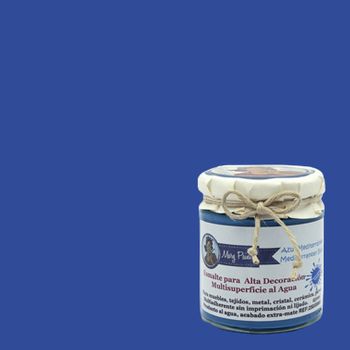 Pintura Muebles Al Agua Multisuperficie Acabado Mate Azul Mediterráneo 250 Ml Mary Paint