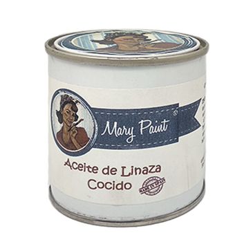 Aceite De Linaza Cocido Con Secante Incoloro Satinado 250 Ml Mary Paint