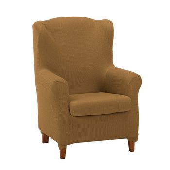 Funda De Sillon Orejero Elástica Adaptable Beta, 1 Plaza - 70 - 110 Cm.  Naranja Estoralis con Ofertas en Carrefour