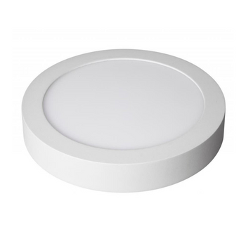 Downlight Led 18w Redondo, Montaje En Superficie Luz Blanca Fría 6000k, Aluminio, Aro Blanco Mate