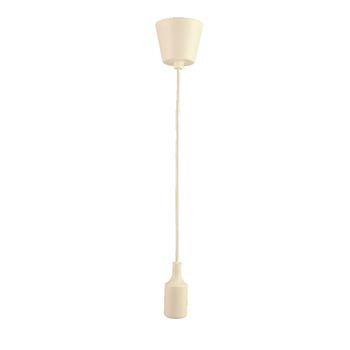 Lampara Colgante Base, Cable Y Portamparas Blanco E27