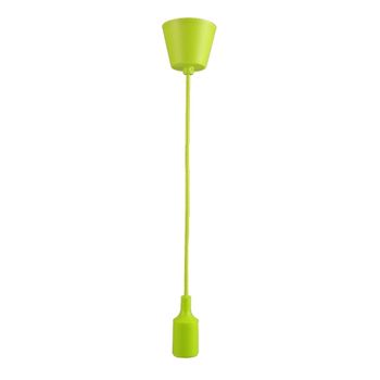 Lampara Colgante Base, Cable Y Portamparas Verde E27