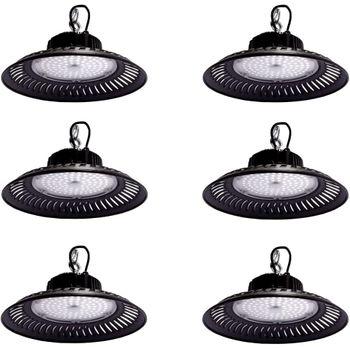 Pack 6x Campana Led Ufo 200w 6000k  Serie Eco