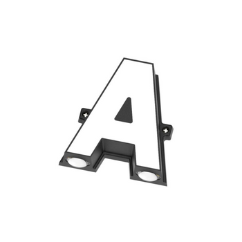 Letra A, Letra Aplique 220v Aluminio Para Rótulos 13*5.5cm