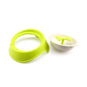 060377 Cuenco Original Para Perros Gatos Anti-asfixia Y Mejor Digestión 15cm | Verde