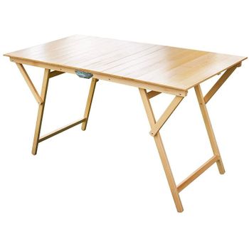 Primematik - Mesa Redonda 90 Cm Plegable Para Jardín Exterior De Madera De  Teca Certificada Kz12300 con Ofertas en Carrefour