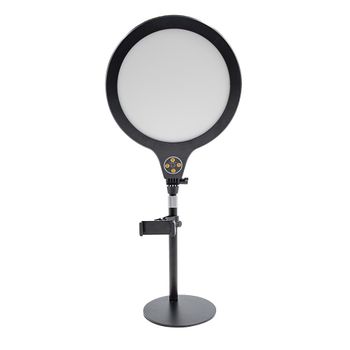 730485 Lámpara De Mesa Led Selfie 26 Cm Con Temporizador Y 3 Modos De Luz