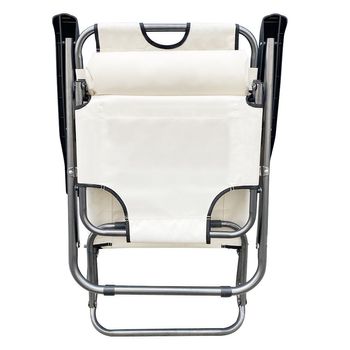 320389 Tumbona 2 En 1 Reclinable Onshore Plegable En Metal Textilene | Beige