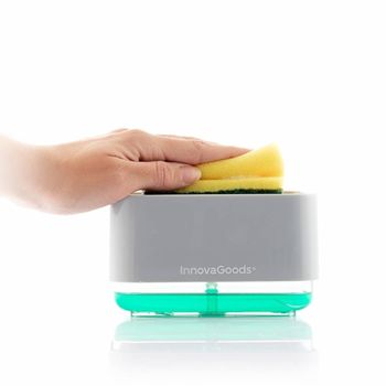 Dispensador De Jabón 2 En 1 Innovagoods Para Fregadero Pushoap