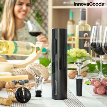 Sacacorchos Eléctrico Con Accesorios Para Vino Corking Innovagoods