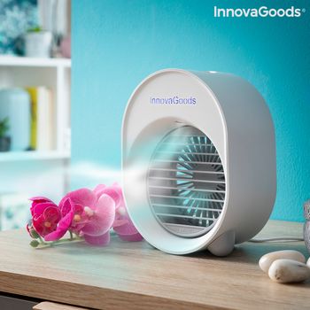 Mini Climatizador Humidificador Por Ultrasonidos Con Led Koolizer Innovagoods