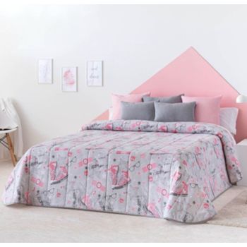 Colcha Bouti Fashion Estampado Para El Invierno Para Cama De 105 Cm