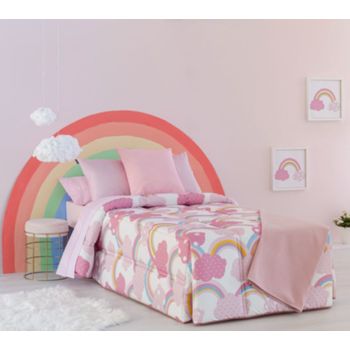 Edredon Conforter Infantil Iris Para Cama De 90 Cm