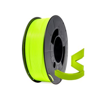 Filamento Pla Hd 1.75mm Bobina Impresora 3d 300g Amarillo Fluorescente