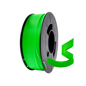 Filamento Pla Hd 1.75mm Bobina Impresora 3d 300g - Verde Fluorescente