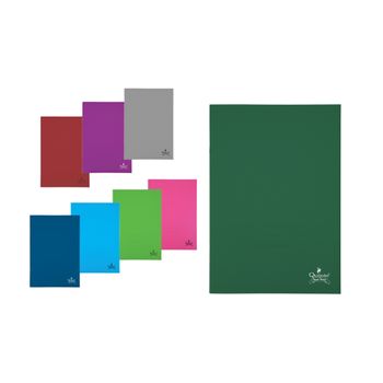 Quijote Paper World Pack 8 Cuadernos Grapados Tamaño Folio 48hojas 60g Cuadros 4x4mm