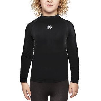 Camiseta Térmica Para Niños Sport Hg Eleven Negro