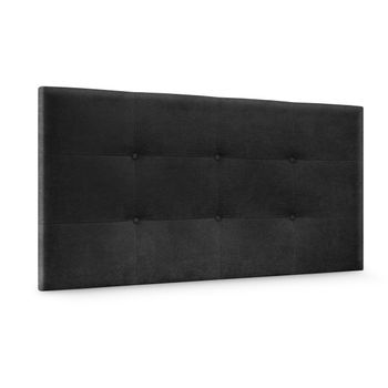 Cabecero De Tela Aqualine Capitoné 95x60cm Camas 90 - Negro