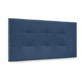 Cabecero De Tela Aqualine Capitoné 95x60cm Camas 90 - Azul