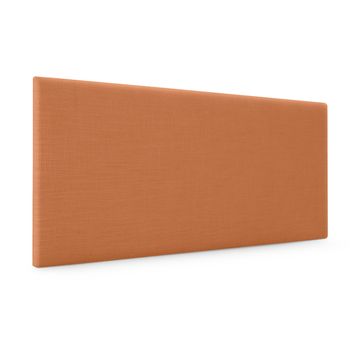 Cabecero De Lino Natural Liso 110x50cm Camas 105 - Naranja