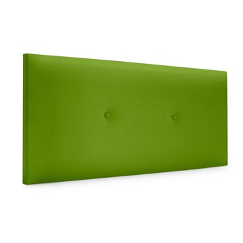 Cabecero De Polipiel Liso Con Botones 110x50cm Camas 105 - Verde