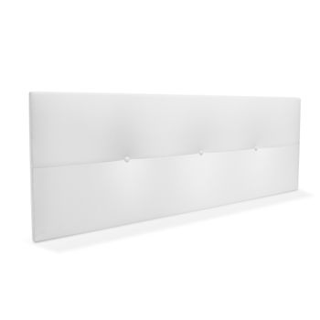 Cabecero De Polipiel Con Botones 145x50cm Camas 135/140 - Blanco