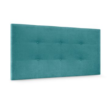 Cabecero De Tela Aqualine Capitoné 110x60cm Camas 105 - Turquesa