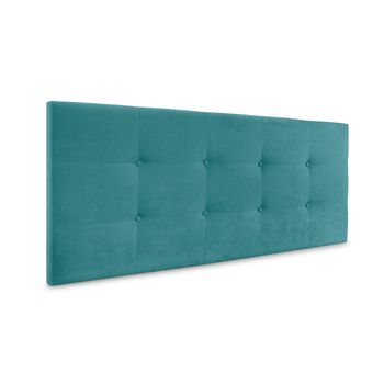 Cabecero De Tela Aqualine Capitoné 145x60cm Camas 135/140 - Turquesa