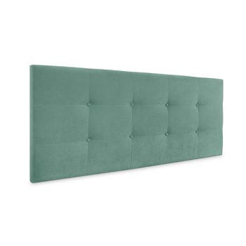 Cabecero De Tela Aqualine Capitoné 145x60cm Camas 135/140 - Verde Agua