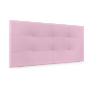 Cabecero De Polipiel Capitoné 110x60cm Camas 105 - Rosa