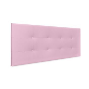 Cabecero De Polipiel Capitoné 145x60cm Camas 135/140 - Rosa