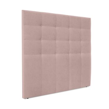 Cabecero De Tela Aqualine Capitoné Hasta El Suelo 145x120cm Camas 135/140 - Salmón