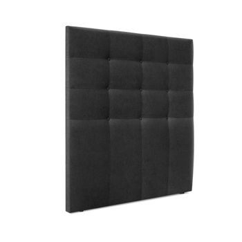 Cabecero De Tela Aqualine Capitoné Hasta El Suelo 110x120cm Camas 105 - Negro