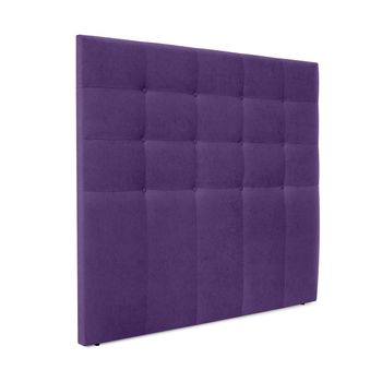 Cabecero De Tela Aqualine Capitoné Hasta El Suelo 145x120cm Camas 135/140 - Lila