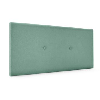 Cabecero De Tela Aqualine Liso Con Botones 110x50cm Camas 105 - Verde Agua