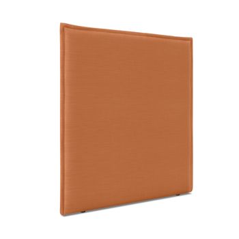 Cabecero De Lino Natural Liso Con Ribete Hasta El Suelo 105x120cm Camas 105 - Naranja