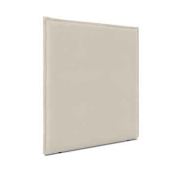 Cabecero De Lino Natural Liso Con Ribete Hasta El Suelo 110x120cm Camas 105 - Beige