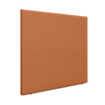 Cabecero De Lino Natural Liso Hasta El Suelo 135x120cm Camas 120/135 - Naranja