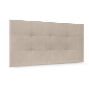 Cabecero De Tela Aqualine Capitoné 90x60cm Camas 80/90 - Beige