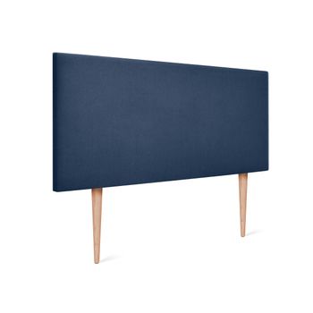 Cabecero De Tela Aqualine Liso 95x105cm Con Patas Camas 90 - Azul