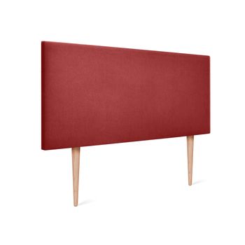 Cabecero De Tela Aqualine Liso 90x105cm Con Patas Camas 80/90 - Rojo