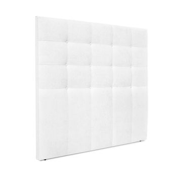 Cabecero De Tela Aqualine Capitoné Hasta El Suelo 135x120cm Camas 120/135 - Blanco