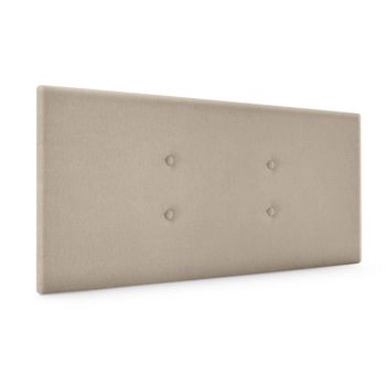 Cabecero De Tela Aqualine Con 2 Hileras De Botones 110x50cm Camas 105 - Beige