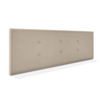 Cabecero De Tela Aqualine Con 2 Hileras De Botones 150x50cm Camas 150 - Beige